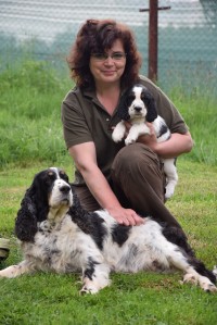 Naše "pálené holky" Diana (Mompy) a Perla. Loučíme se s posledním vrhem Mompynky.