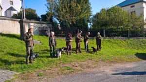Reisha, Kerdík a taky kokřice Bonie, která s námi cvičila na ZV. Nástup na VZ Velký Šenov.