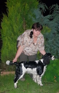 Polly se štastnou majitelkou - večer doma foto po výstavě