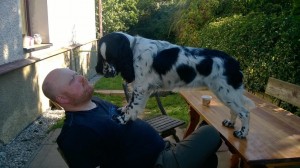 Ještě nedávno bylo venku moc krásně - páničku dej pusinku!Sára