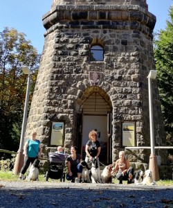 Naše banda druhý den u rozhledny.