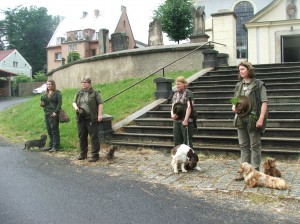 Barvářské zkoušky nástup při závěrečném vyhodnocení.