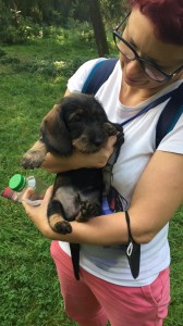 Ergus (Billy) s novou paničkou.