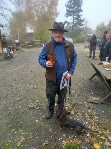 Spokojený páníček Egonka.