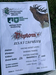 Krásný diplom Navara.