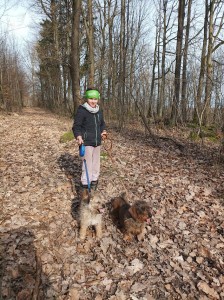 Procházky březen 2024 společně s jezevčící Bettynkou.