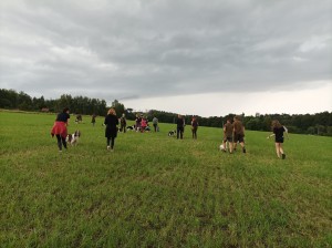 Jdem se řadit na slalom.